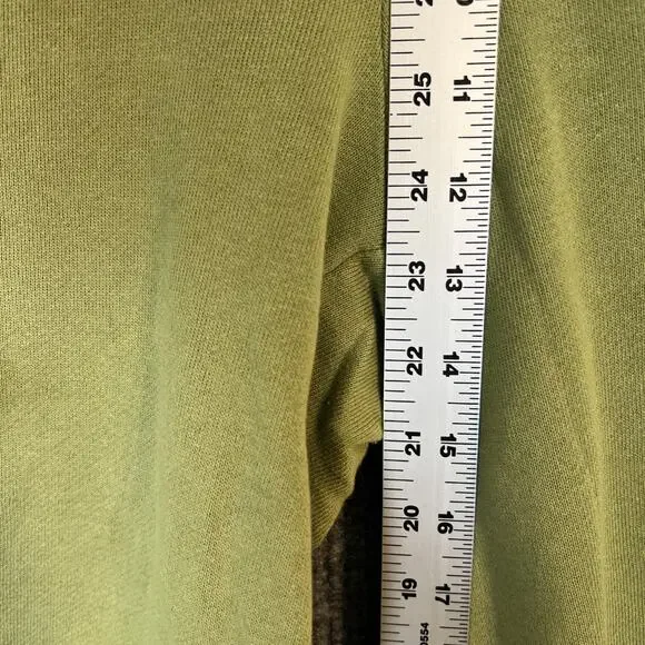 Peace Love World Boheme Regular French Terry Monica Wide Leg Pants Sz L Green - Picture 10 of 13